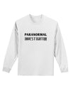 Paranormal Investigator Adult Long Sleeve Shirt-Long Sleeve Shirt-TooLoud-White-Small-Davson Sales