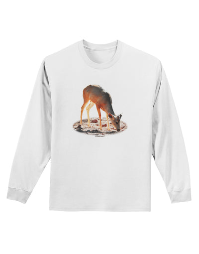 Little Buck Cutout Adult Long Sleeve Shirt-Long Sleeve Shirt-TooLoud-White-Small-Davson Sales