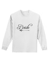TooLoud Bride Adult Long Sleeve Shirt-Long Sleeve Shirt-TooLoud-White-Small-Davson Sales