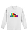 I Heart My Girlfriend - Rainbow Adult Long Sleeve Shirt-Long Sleeve Shirt-TooLoud-White-Small-Davson Sales