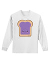 Cute Matching Design - PB and J - Jelly Adult Long Sleeve Shirt by TooLoud-Long Sleeve Shirt-TooLoud-White-Small-Davson Sales