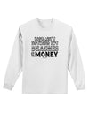 Beaches and Money Adult Long Sleeve Shirt by TooLoud-Long Sleeve Shirt-TooLoud-White-Small-Davson Sales