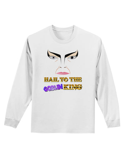 Hail to the Goblin King Adult Long Sleeve Shirt-Long Sleeve Shirt-TooLoud-White-Small-Davson Sales