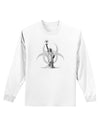 Biohazard Statue of Liberty Adult Long Sleeve Shirt-Long Sleeve Shirt-TooLoud-White-Small-Davson Sales