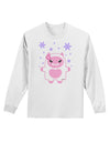 Cute Abominable Snowman Girl Yeti - Christmas Adult Long Sleeve Shirt-Long Sleeve Shirt-TooLoud-White-Small-Davson Sales