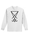 Sigil of Lucifer - Seal of Satan Adult Long Sleeve Shirt-Long Sleeve Shirt-TooLoud-White-Small-Davson Sales