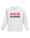 Pitch Slapped - Pink Adult Long Sleeve Shirt-Long Sleeve Shirt-TooLoud-White-Small-Davson Sales