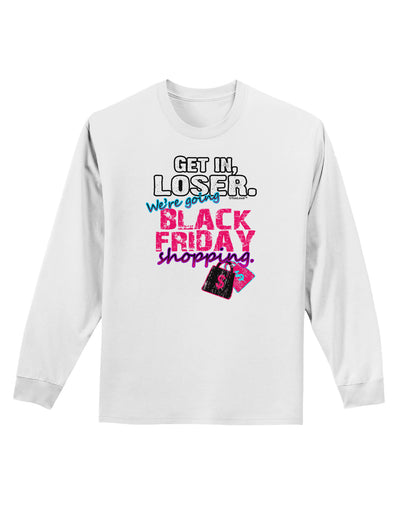 TooLoud We're going Black Friday Shopping Adult Long Sleeve Shirt-Long Sleeve Shirt-TooLoud-White-Small-Davson Sales