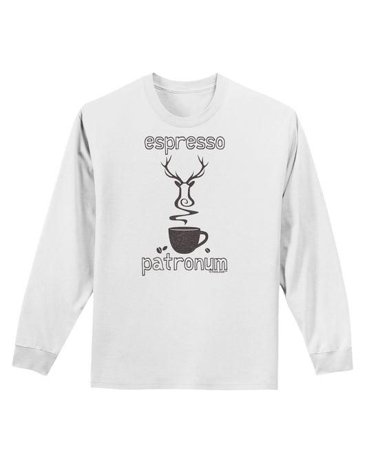 Espresso Patronum Adult Long Sleeve Shirt-Long Sleeve Shirt-TooLoud-White-Small-Davson Sales