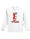 Cute Devil - Happy Halloween Design Adult Long Sleeve Shirt-Long Sleeve Shirt-TooLoud-White-Small-Davson Sales