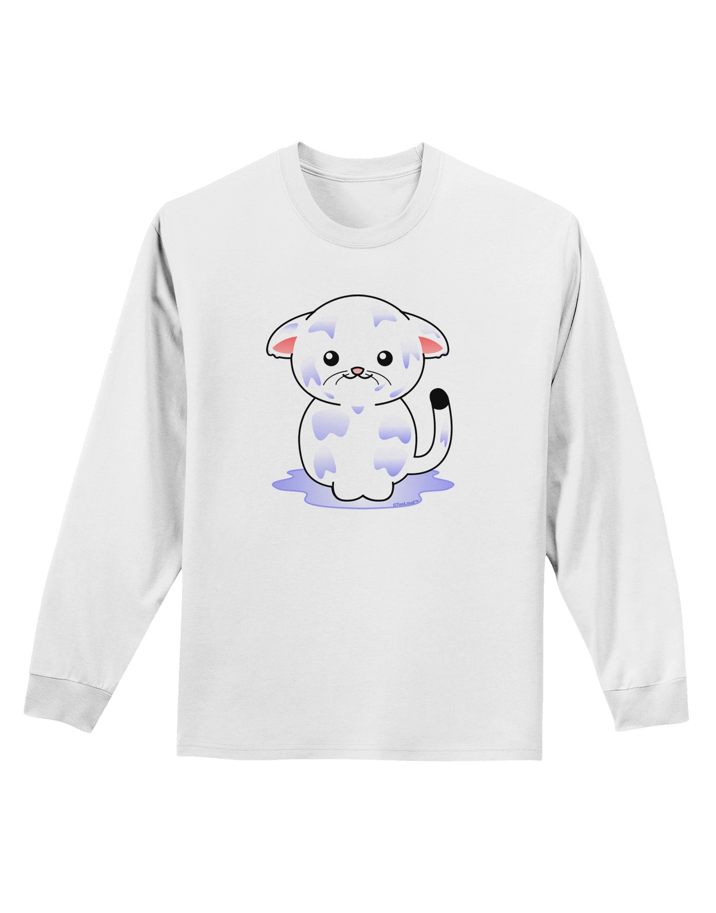 Wet Pussycat Adult Long Sleeve Shirt-Long Sleeve Shirt-TooLoud-White-Small-Davson Sales