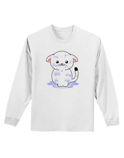 Wet Pussycat Adult Long Sleeve Shirt-Long Sleeve Shirt-TooLoud-White-Small-Davson Sales