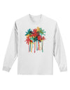 Paint Splash Palm Trees Adult Long Sleeve Shirt-Long Sleeve Shirt-TooLoud-White-Small-Davson Sales