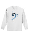 Distressed Bass Strings Adult Long Sleeve Shirt-Long Sleeve Shirt-TooLoud-White-Small-Davson Sales