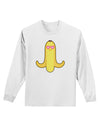 Infatuated Banana - Heart Eyes Adult Long Sleeve Shirt by TooLoud-Long Sleeve Shirt-TooLoud-White-Small-Davson Sales