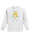 Cute Christmas Angel Girl Adult Long Sleeve Shirt-Long Sleeve Shirt-TooLoud-White-Small-Davson Sales