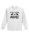 Not A Cartoon Eyes Green Adult Long Sleeve Shirt-Long Sleeve Shirt-TooLoud-White-Small-Davson Sales