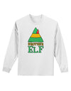 Matching Christmas Design - Elf Family - Brother Elf Adult Long Sleeve Shirt-Long Sleeve Shirt-TooLoud-White-Small-Davson Sales