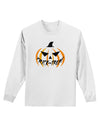 Trick or Treat Jack Adult Long Sleeve Shirt-Long Sleeve Shirt-TooLoud-White-Small-Davson Sales