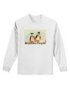 Magellanic Penguin Text Adult Long Sleeve Shirt-Long Sleeve Shirt-TooLoud-White-Small-Davson Sales