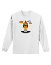 Owl Orange Adult Long Sleeve Shirt-Long Sleeve Shirt-TooLoud-White-Small-Davson Sales