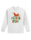 Sleigh Ride Color Adult Long Sleeve Shirt-Long Sleeve Shirt-TooLoud-White-Small-Davson Sales