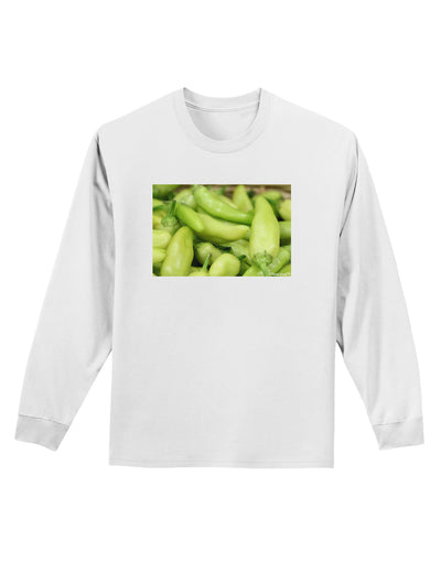 Buy Local - Jalapenos Adult Long Sleeve Shirt-Long Sleeve Shirt-TooLoud-White-Small-Davson Sales