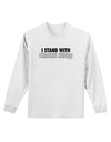 I Stand With Charlie Adult Long Sleeve Shirt by TooLoud-Long Sleeve Shirt-TooLoud-White-Small-Davson Sales