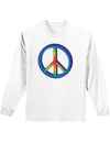 Rainbow Peace Adult Long Sleeve Shirt-Long Sleeve Shirt-TooLoud-White-Small-Davson Sales