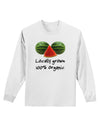 Locally Grown Organic Melons Adult Long Sleeve Shirt-Long Sleeve Shirt-TooLoud-White-Small-Davson Sales