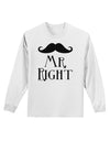 - Mr Right Adult Long Sleeve Shirt-Long Sleeve Shirt-TooLoud-White-Small-Davson Sales