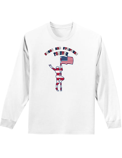 Stars and Strippers Forever Male Adult Long Sleeve Shirt-Long Sleeve Shirt-TooLoud-White-Small-Davson Sales