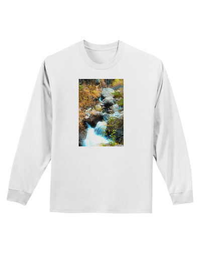 Rockies Waterfall Adult Long Sleeve Shirt-Long Sleeve Shirt-TooLoud-White-Small-Davson Sales