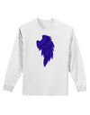 Single Right Dark Angel Wing Design - Couples Adult Long Sleeve Shirt-Long Sleeve Shirt-TooLoud-White-Small-Davson Sales