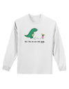 My T-Rex Ate Your Stick Family - Color Adult Long Sleeve Shirt by TooLoud-Long Sleeve Shirt-TooLoud-White-Small-Davson Sales