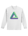 Impossible Triangle Loop Adult Long Sleeve Shirt-Long Sleeve Shirt-TooLoud-White-Small-Davson Sales