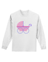 Baby Girl Carriage Adult Long Sleeve Shirt-Long Sleeve Shirt-TooLoud-White-Small-Davson Sales