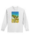 Colorado Tree Watercolor Adult Long Sleeve Shirt-Long Sleeve Shirt-TooLoud-White-Small-Davson Sales