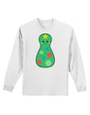 Cute Christmas Tree Matryoshka Nesting Doll Adult Long Sleeve Shirt-Long Sleeve Shirt-TooLoud-White-Small-Davson Sales