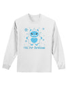 Yeti (Ready) for Christmas - Abominable Snowman Adult Long Sleeve Shirt-Long Sleeve Shirt-TooLoud-White-Small-Davson Sales