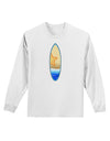 Starfish Surfboard Adult Long Sleeve Shirt by TooLoud-Long Sleeve Shirt-TooLoud-White-Small-Davson Sales