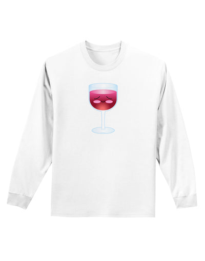 Merry Merlot Adult Long Sleeve Shirt-Long Sleeve Shirt-TooLoud-White-Small-Davson Sales