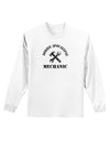 Zombie Apocalypse Group Role Mechanic Adult Long Sleeve Shirt-Long Sleeve Shirt-TooLoud-White-Small-Davson Sales