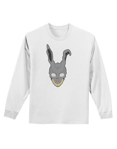 Scary Bunny Face Adult Long Sleeve Shirt-Long Sleeve Shirt-TooLoud-White-Small-Davson Sales