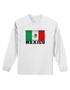 Mexico Flag Adult Long Sleeve Shirt-Long Sleeve Shirt-TooLoud-White-Small-Davson Sales