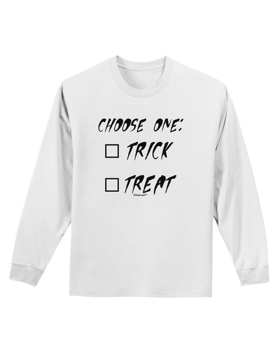 Choose One Unchecked Adult Long Sleeve Shirt-Long Sleeve Shirt-TooLoud-White-Small-Davson Sales