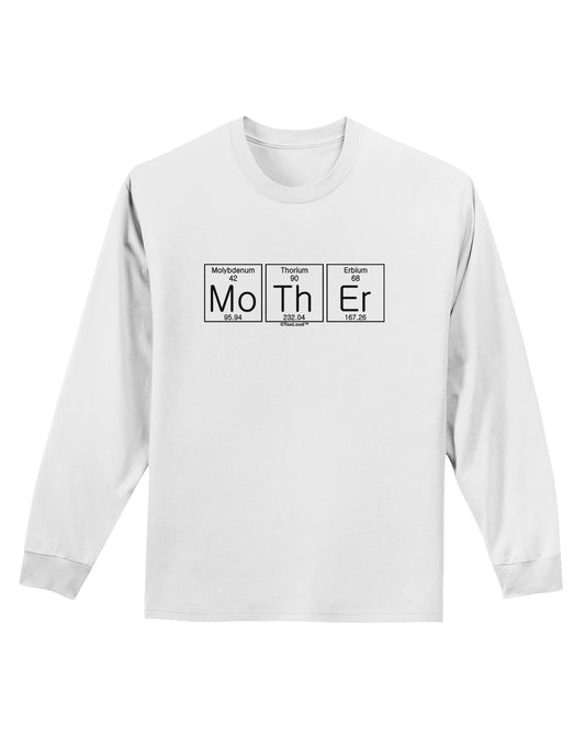 Mother - Periodic Table Adult Long Sleeve Shirt-Long Sleeve Shirt-TooLoud-White-Small-Davson Sales