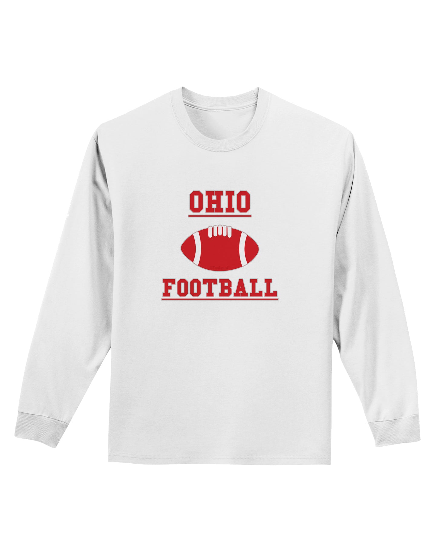 Ohio Football Adult Long Sleeve Shirt by TooLoud-TooLoud-White-Small-Davson Sales