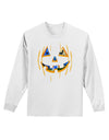 Jack O Lanterns Point of View Pumpkin Adult Long Sleeve Shirt-Long Sleeve Shirt-TooLoud-White-Small-Davson Sales