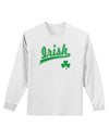 Irish Jersey Adult Long Sleeve Shirt-Long Sleeve Shirt-TooLoud-White-Small-Davson Sales